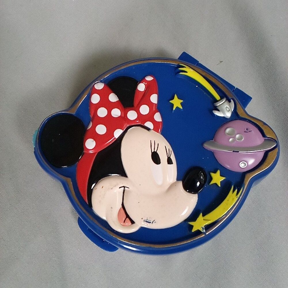 Polly Pocket Disney Bluebird Minnie Mouse Space Case Compact Playset No Figures